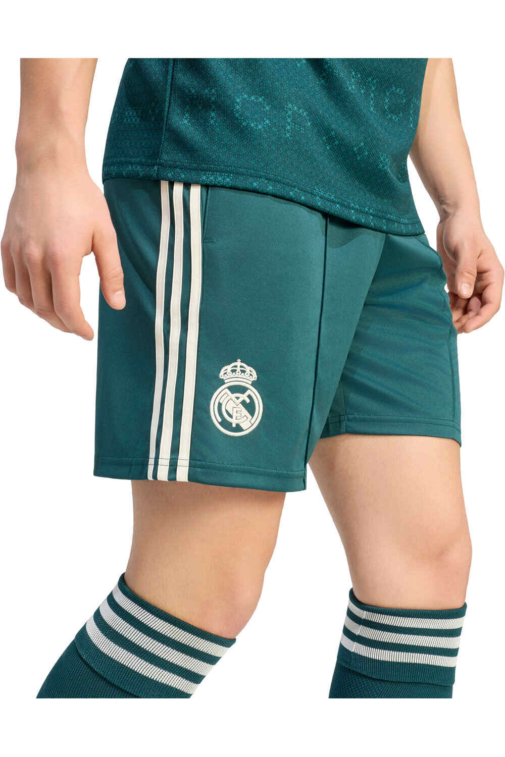 adidas pantalones fútbol oficiales REAL MADRID 26/27 SEGUNDA EQUIPACIN NEGRO vista detalle