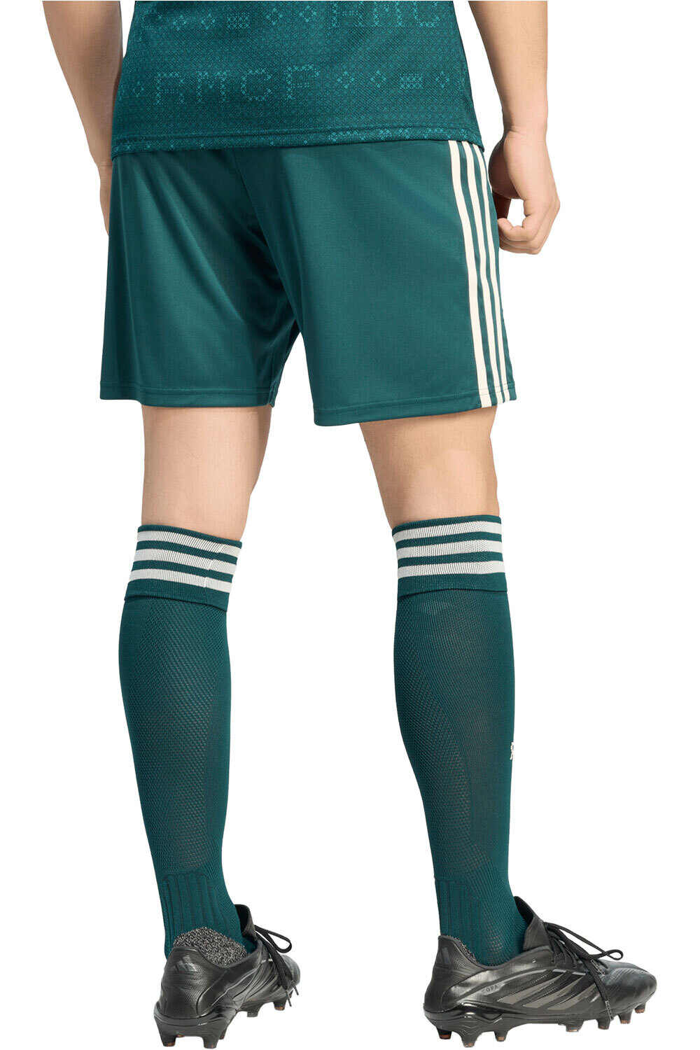 adidas pantalones fútbol oficiales REAL MADRID 26/27 SEGUNDA EQUIPACIN NEGRO vista trasera