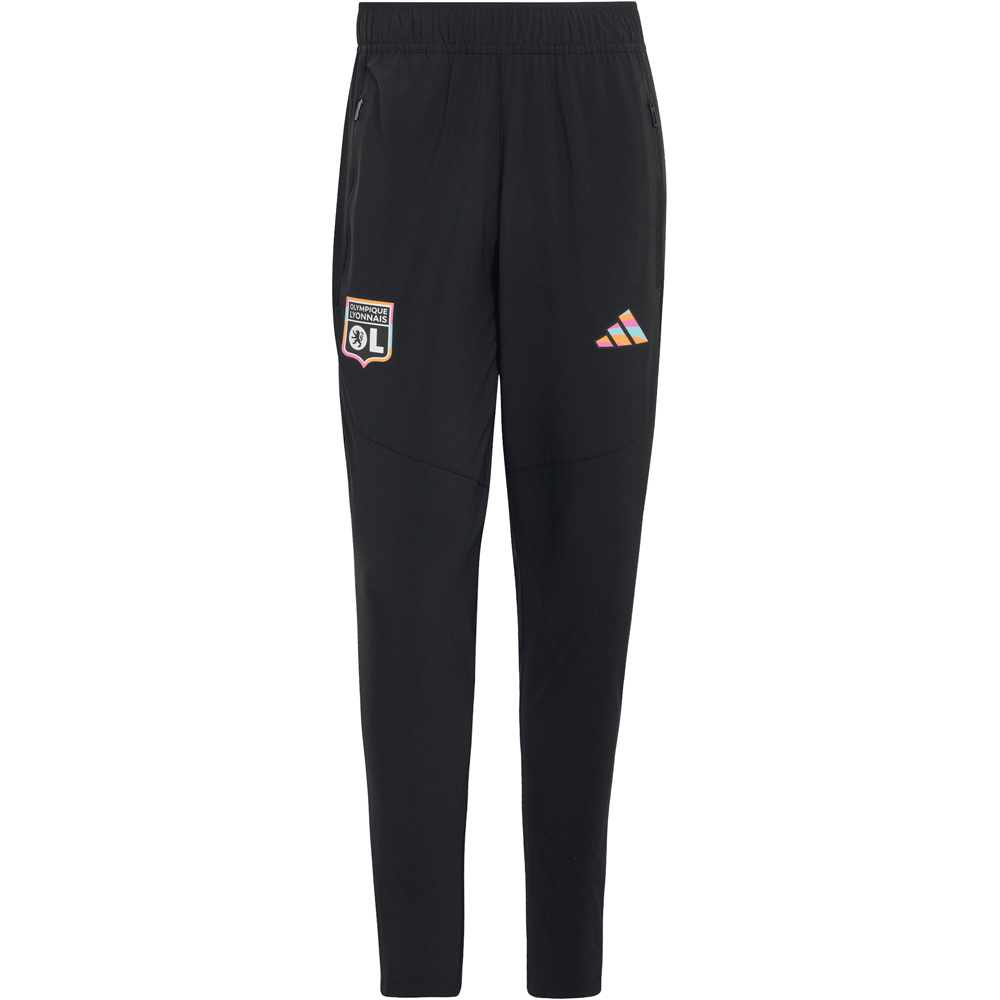 adidas pantalones futbol OLYMPIQUE DE LYON TIRO TRAVEL NEGRO 04