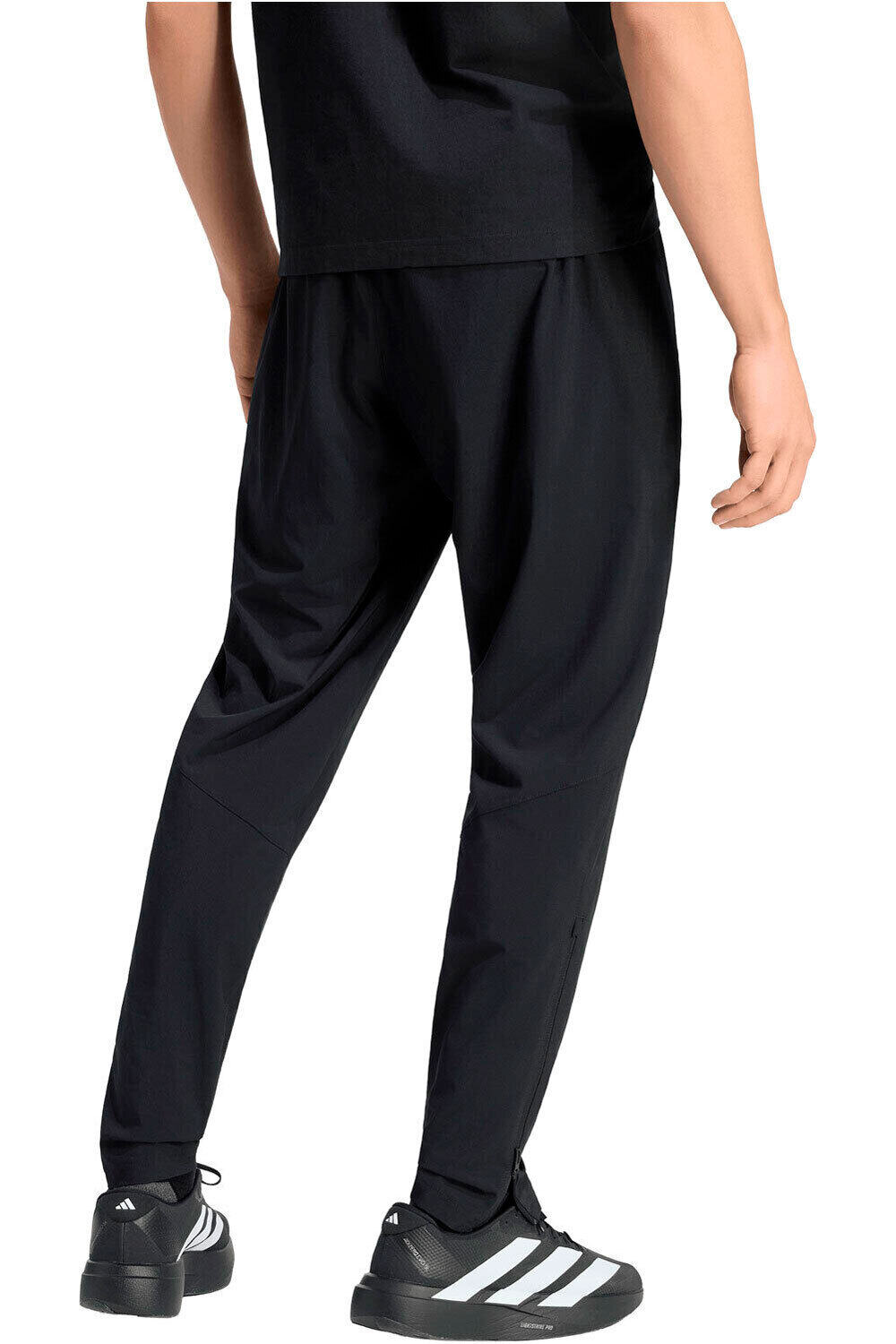 adidas pantalones futbol REAL MADRID 25/26 NEGRO vista trasera