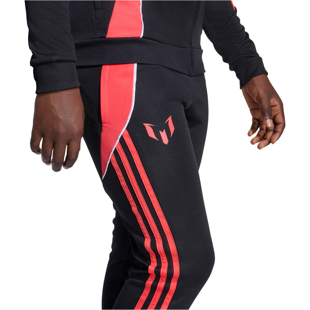 adidas pantalones largos futbol niño MEESI NEGRO 03