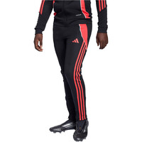 adidas pantalones largos futbol niño MEESI NEGRO vista frontal