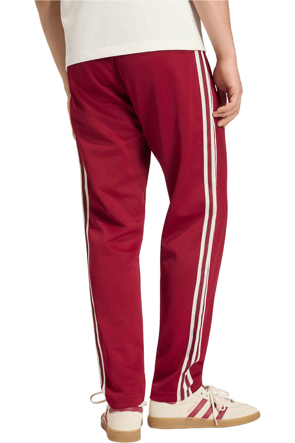 adidas pantalones largos futbol ORIGINALS ESPAÑA ROJO vista trasera