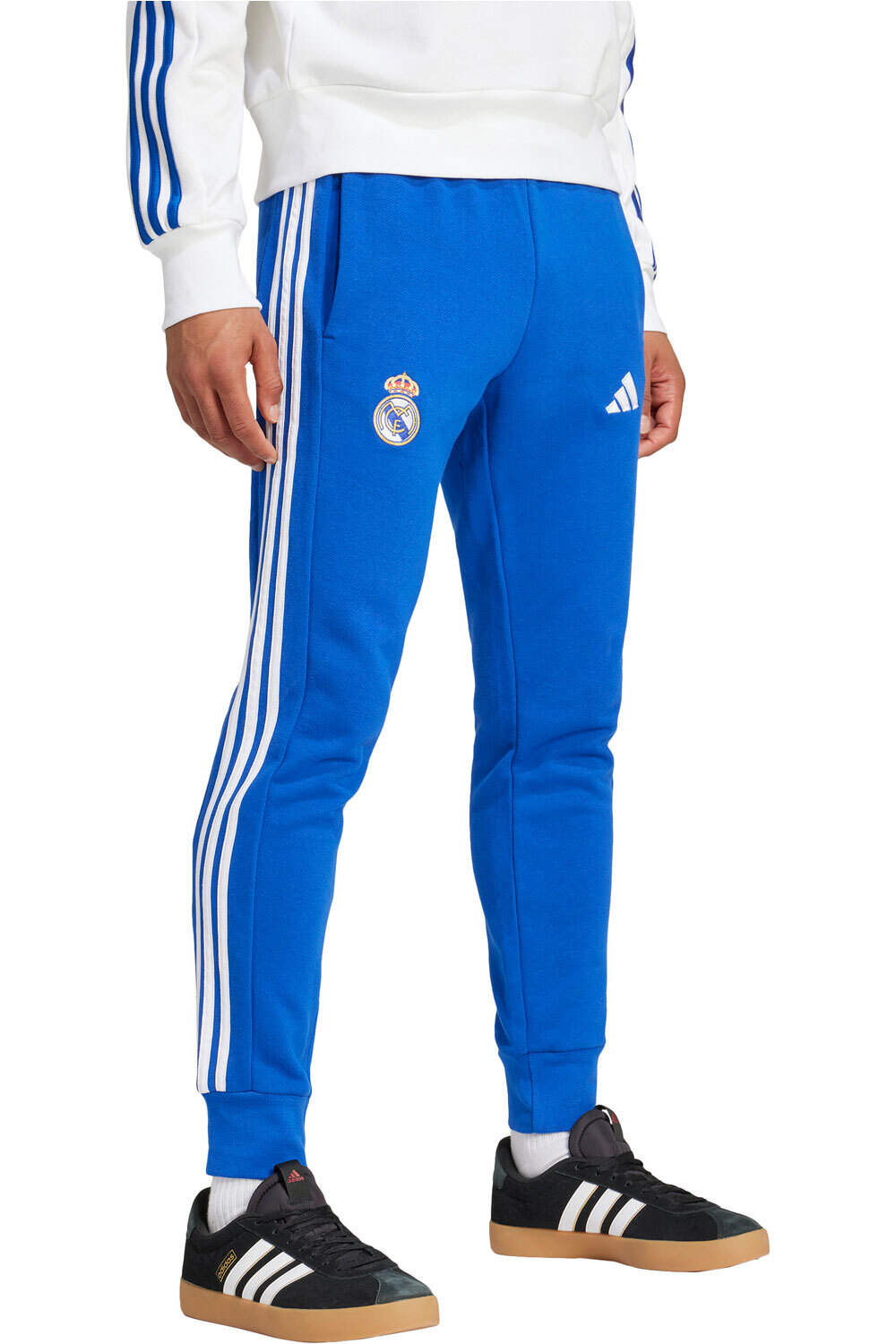 adidas pantalones largos futbol REAL MADRID DNA AZUL vista detalle
