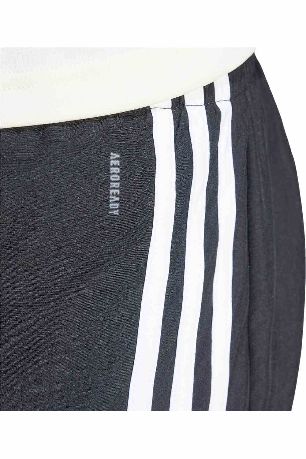 adidas pantalones y mallas cortas fitness mujer 3 STRIPES NEGRO 03