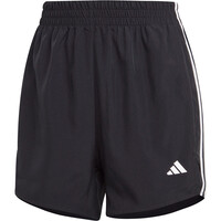 adidas pantalones y mallas cortas fitness mujer 3 STRIPES NEGRO 04
