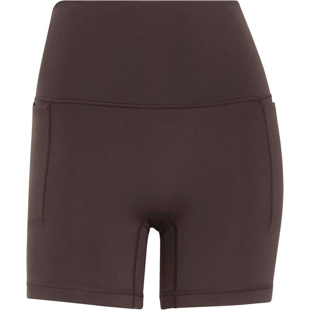 adidas pantalones y mallas cortas fitness mujer 3 STRIPES STUDIO ALL ME MARRON 04