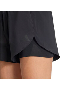 adidas pantalones y mallas cortas fitness mujer D4T G2 2IN1SH NEGRO 03