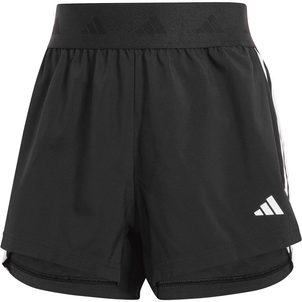 adidas pantalones y mallas cortas fitness mujer HYPERGLAM WOVEN NEGRO 04