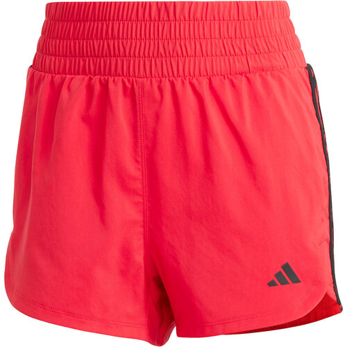 adidas pantalones y mallas cortas fitness mujer PACER 3-STRIPES WOVEN ROSA