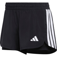 adidas pantalones y mallas cortas fitness mujer PACER WORKOUT WOVEN 2IN1 NEGRO 04