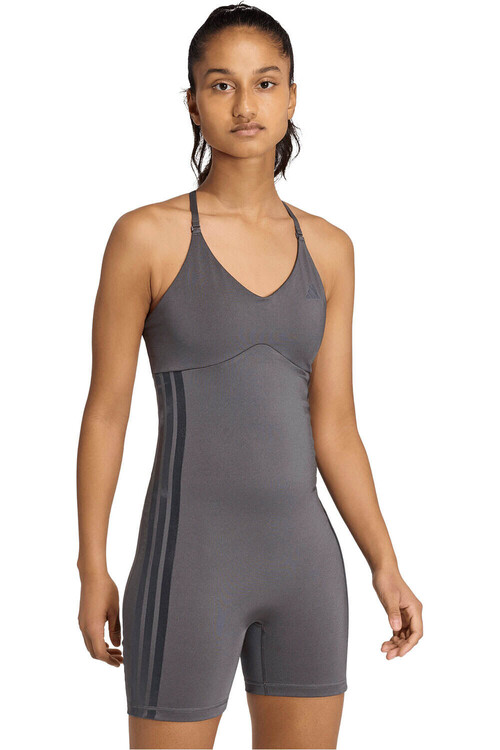 ADIDAS PRIMELIFT ESSENTIALS WORKOUT SHINE ONESIE gris