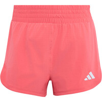 adidas pantalones y mallas cortas fitness mujer TECH PACER CLIMACOOL ROSA vista frontal