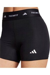 adidas pantalones y mallas cortas fitness mujer TECHFIT STAY IN PLAY NEGRO 03