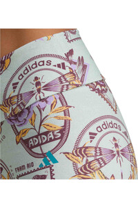 adidas pantalones y mallas cortas fitness mujer X FARM RIO BIKE GRIS 03