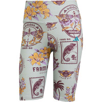adidas pantalones y mallas cortas fitness mujer X FARM RIO BIKE GRIS 05