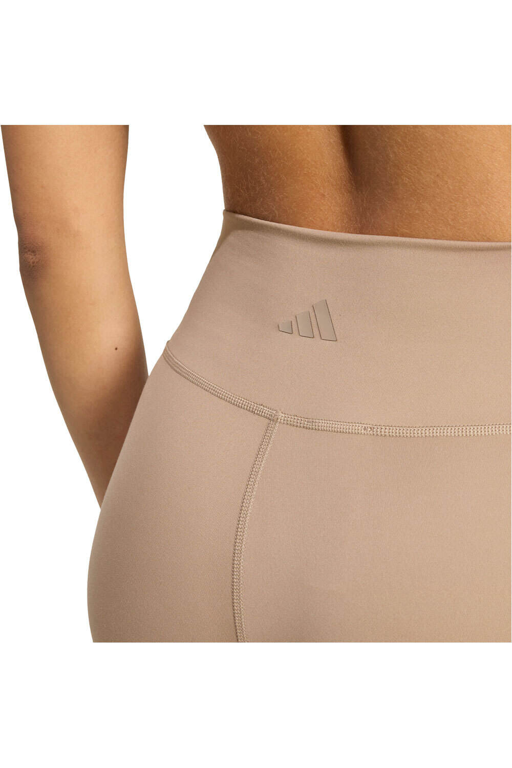 adidas pantalones y mallas largas fitness mujer ALL ME ESSENTIALS FLARE MARRON 03