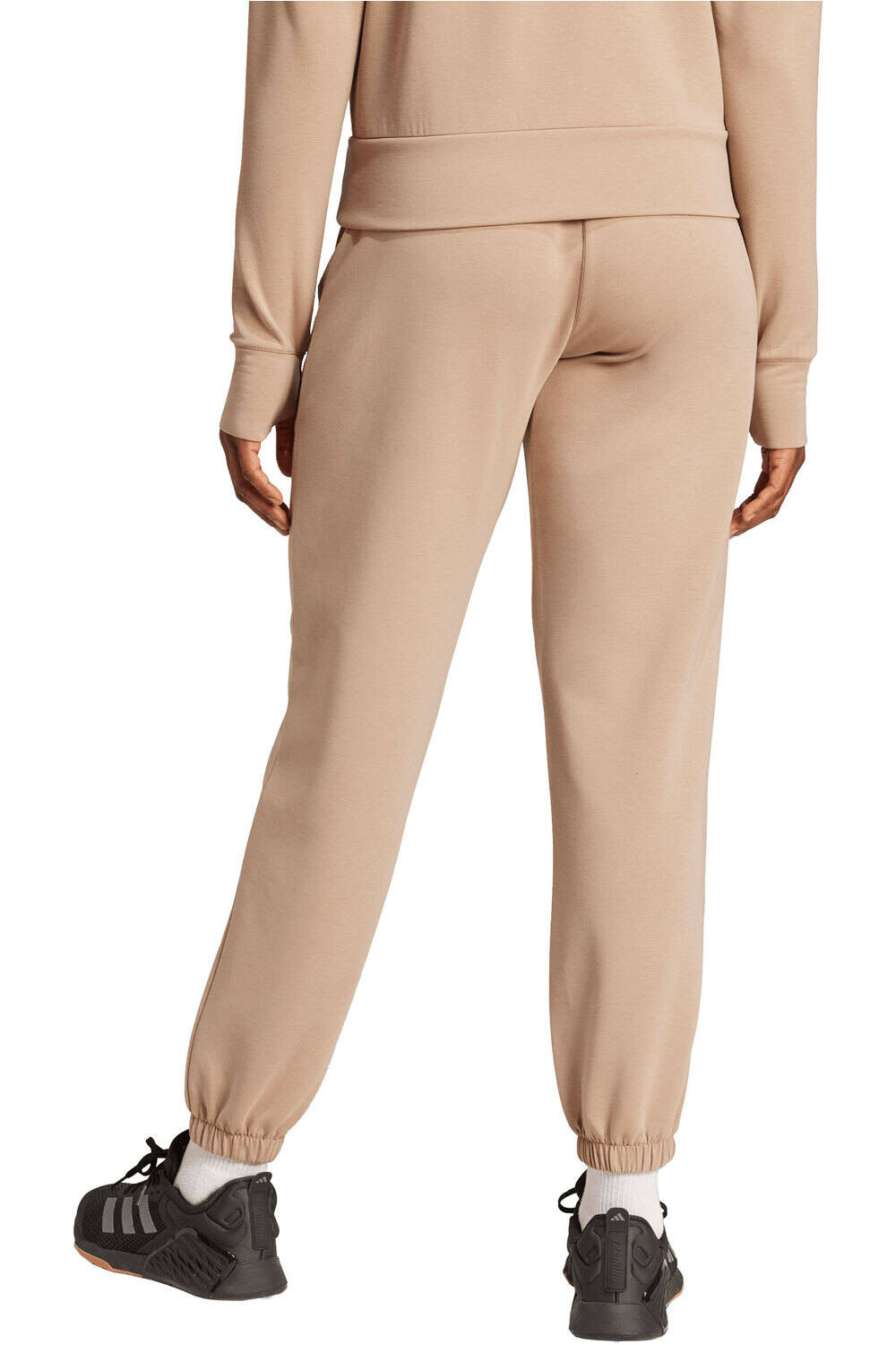 adidas pantalones y mallas largas fitness mujer D4T WORKOUT WARM UP MARRON vista trasera