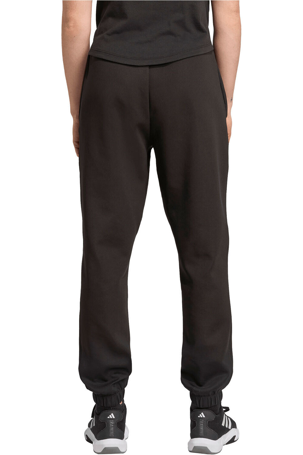 adidas pantalones y mallas largas fitness mujer MOTION ESSENTIALS NEGRO vista trasera