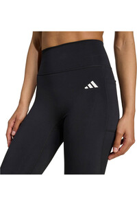 adidas pantalones y mallas largas fitness mujer OPTIME ESSENTIALS NEGRO vista detalle