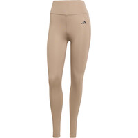 adidas pantalones y mallas largas fitness mujer OPTIME ESSENTIALS STASH POCKET MARRON 04