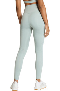 adidas pantalones y mallas largas fitness mujer OPTIME ESSENTIALS STASH VERDE vista trasera
