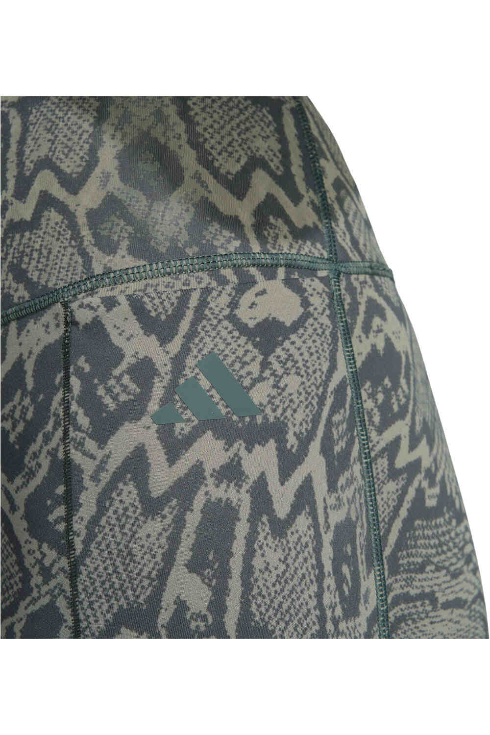 adidas pantalones y mallas largas fitness mujer OPTIME PRIMELIFT SNAKE VERDE 03