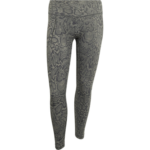 adidas pantalones y mallas largas fitness mujer OPTIME PRIMELIFT SNAKE VERDE