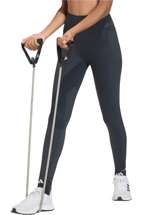 adidas pantalones y mallas largas fitness mujer OPTIME WORKOUT NEGRO