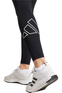 adidas pantalones y mallas largas fitness mujer TECHFIT 3 STRIPES ROSA 03