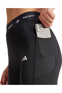 adidas pantalones y mallas largas fitness mujer TECHFIT STASH NEGRO 03