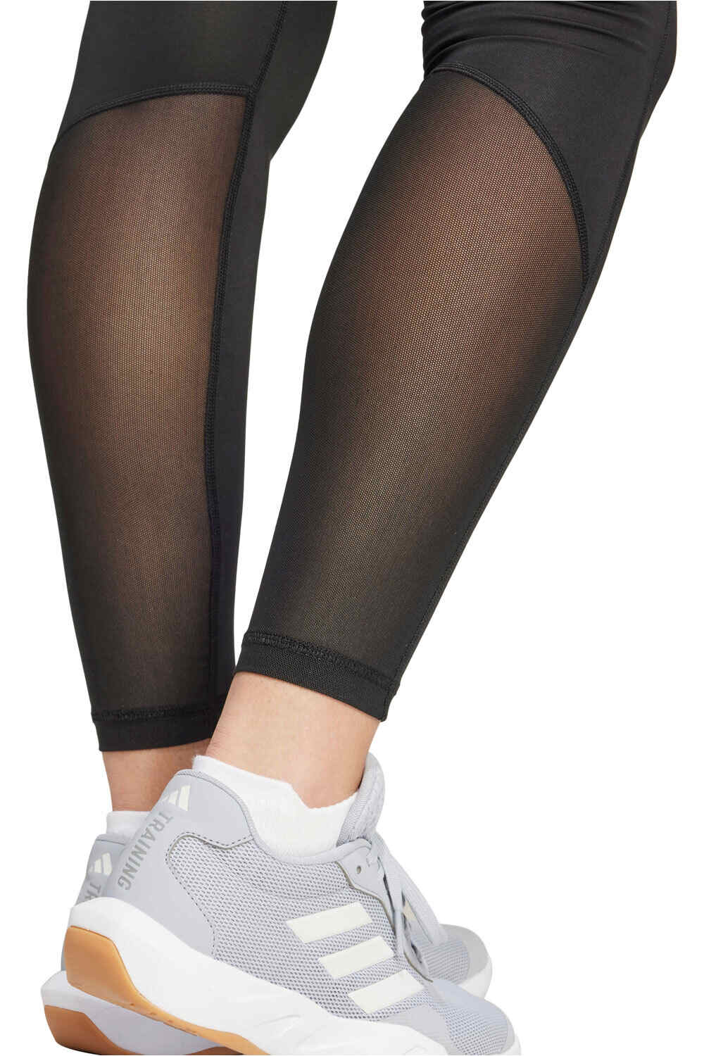 adidas pantalones y mallas largas fitness mujer TECHFIT STASH NEGRO vista detalle