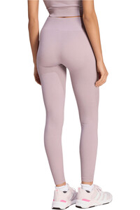 adidas pantalones y mallas largas fitness mujer WE KNIT 1/1 L MORADO vista trasera