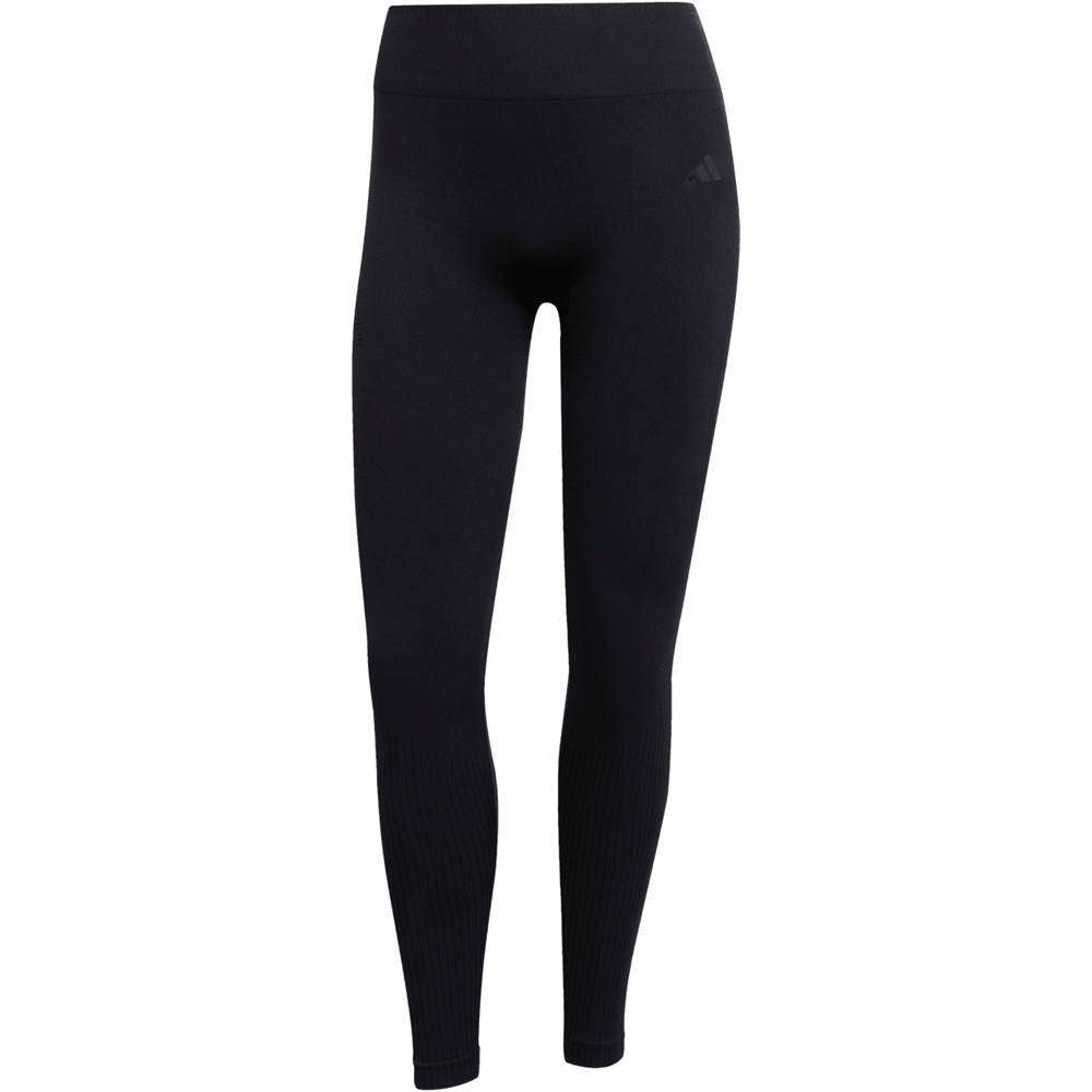 adidas pantalones y mallas largas fitness mujer WE KNIT 1/1 L NEGRO 04