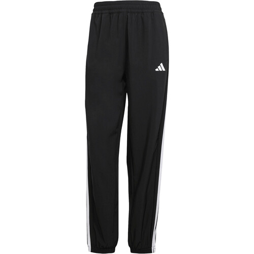 adidas pantalones y mallas largas fitness mujer WORKOUT ESSENTIALS 3-STRIPES WOVEN NEGRO