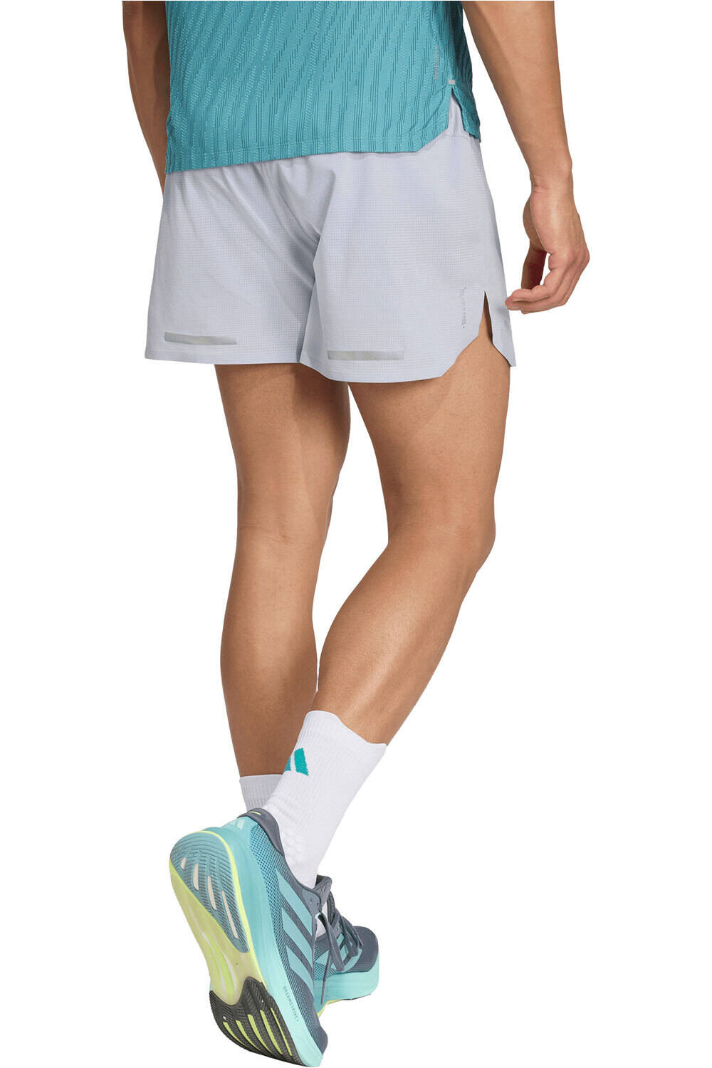 adidas pantaloneta técnica hombre ADI365 CLIMACOOL+ GRIS vista trasera
