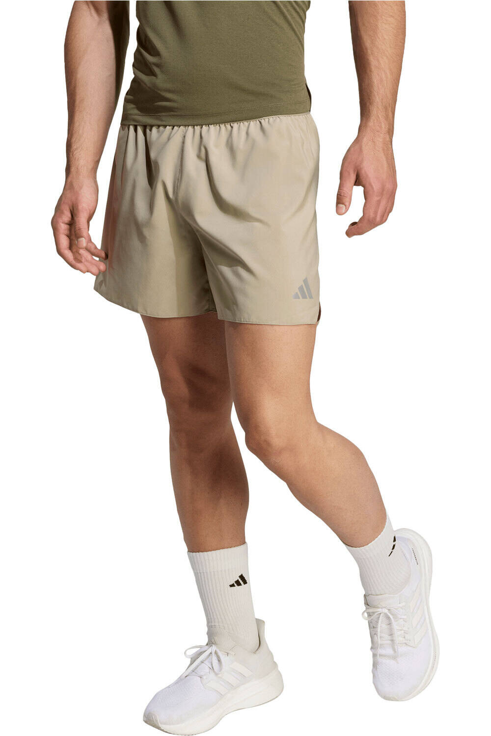 adidas pantaloneta técnica hombre ADI365 RUNNING ESSENTIALS MARRON vista frontal