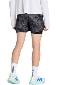 adidas pantaloneta técnica hombre ADI365 SPRAY DYE 2IN1 GRIS vista trasera