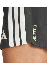adidas pantaloneta técnica hombre ADIZERO NEGRO vista detalle