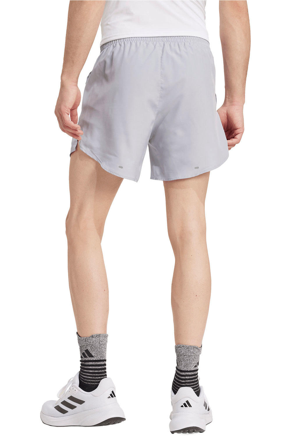 adidas pantaloneta técnica hombre RUN IT SHORT 5 GRIS vista trasera
