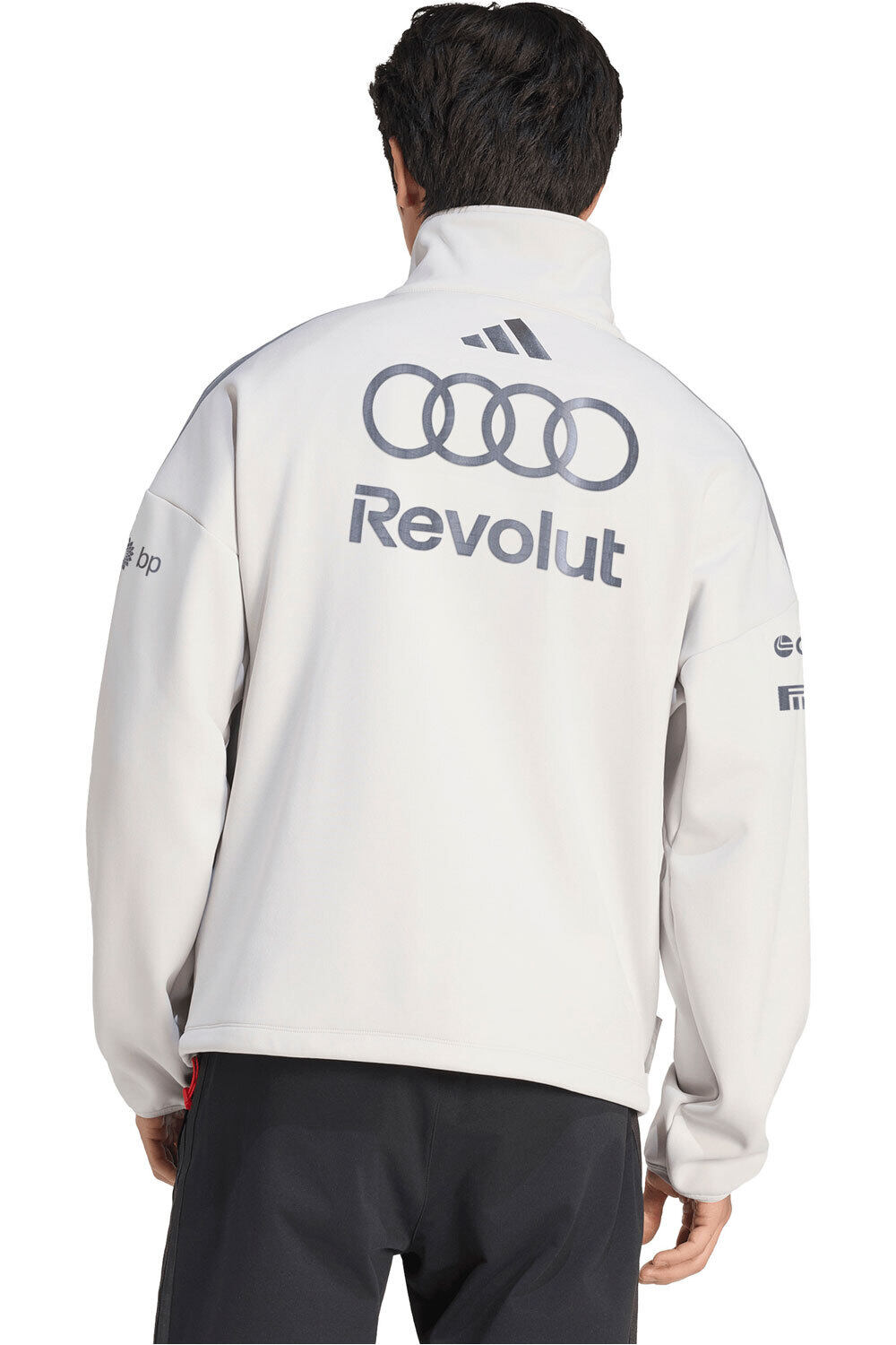 adidas polar hombre INGENIERIA Y MARKETING AUDI F1 TEAM GRIS vista trasera