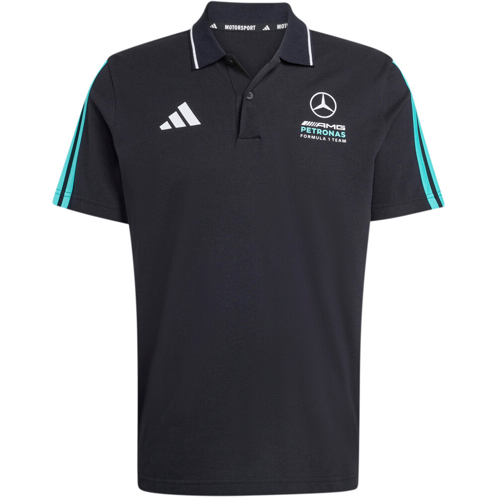 adidas polo manga corta hombre MERCEDES-AMG PETRONAS F1 DNA NEGRO 04