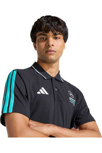 adidas polo manga corta hombre MERCEDES-AMG PETRONAS F1 DNA NEGRO vista detalle