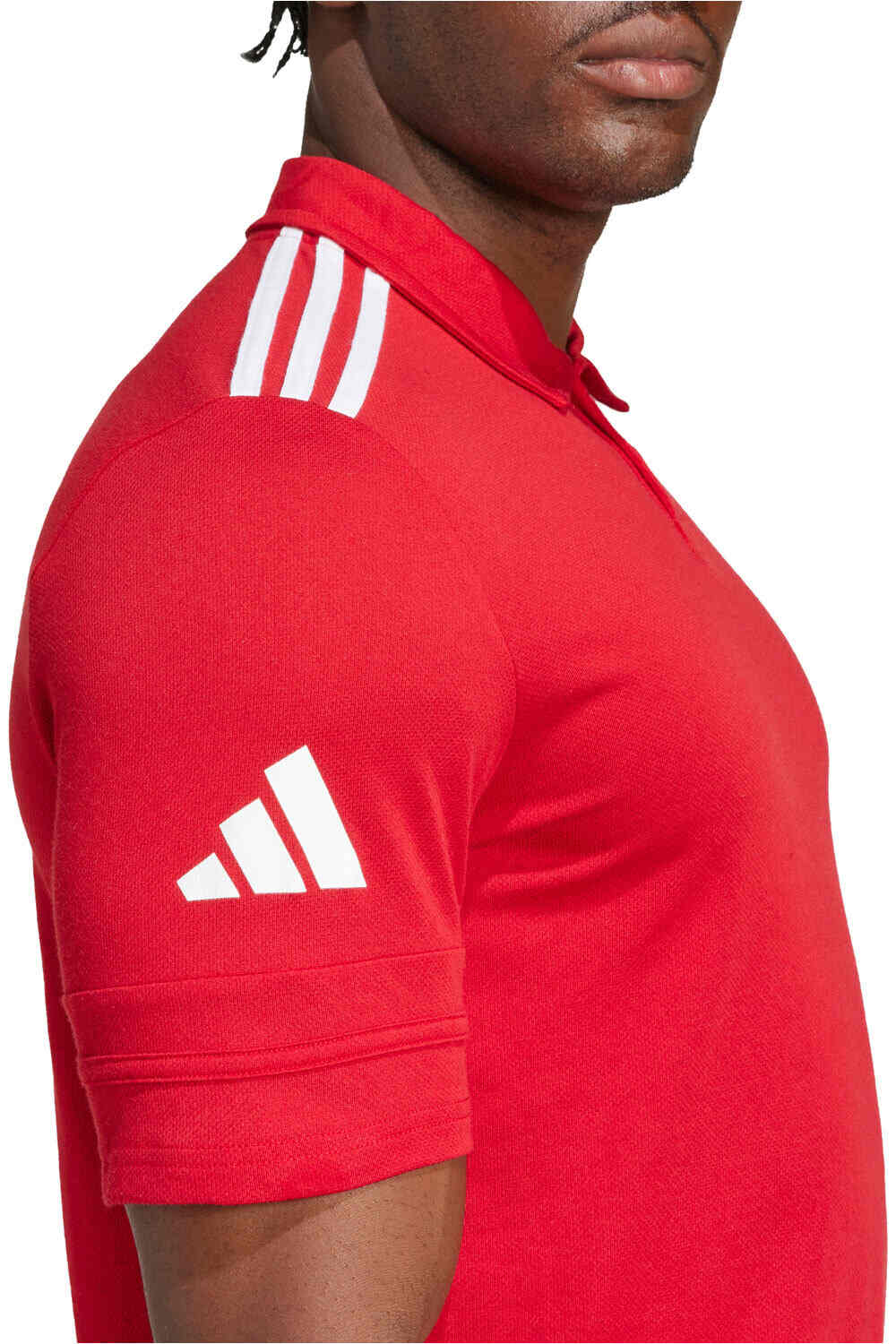 adidas polo manga corta hombre SQUADRA25 COTTON ROJO 03