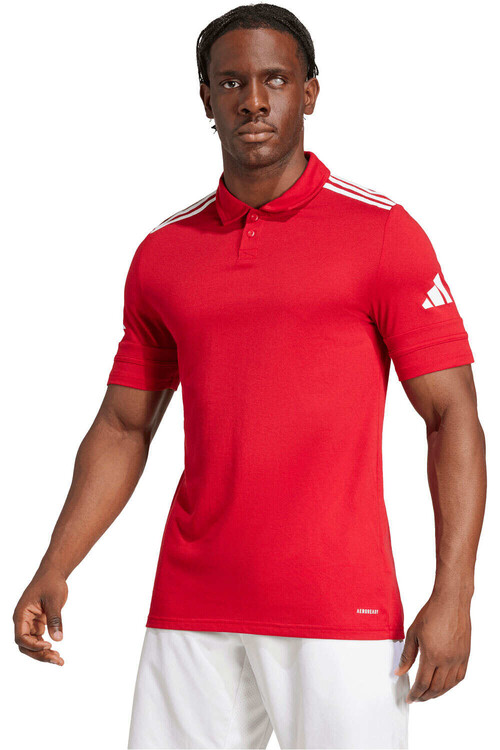 adidas polo manga corta hombre SQUADRA25 COTTON ROJO