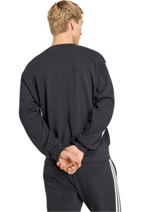 adidas sudadera entrenamiento fútbol ALEMANIA MUNDIAL 2026 DNA NEGRO vista trasera