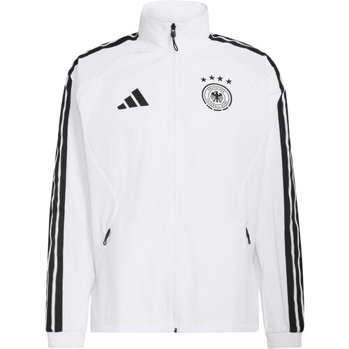 adidas sudadera entrenamiento fútbol ALEMANIA MUNDIAL 2026 PRIMERA EQUIPACION HIMNO BLANCO