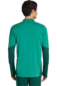 adidas sudadera entrenamiento fútbol ARGELIA MUNDIAL 2026 ENTRENAMIENTO VERDE vista trasera