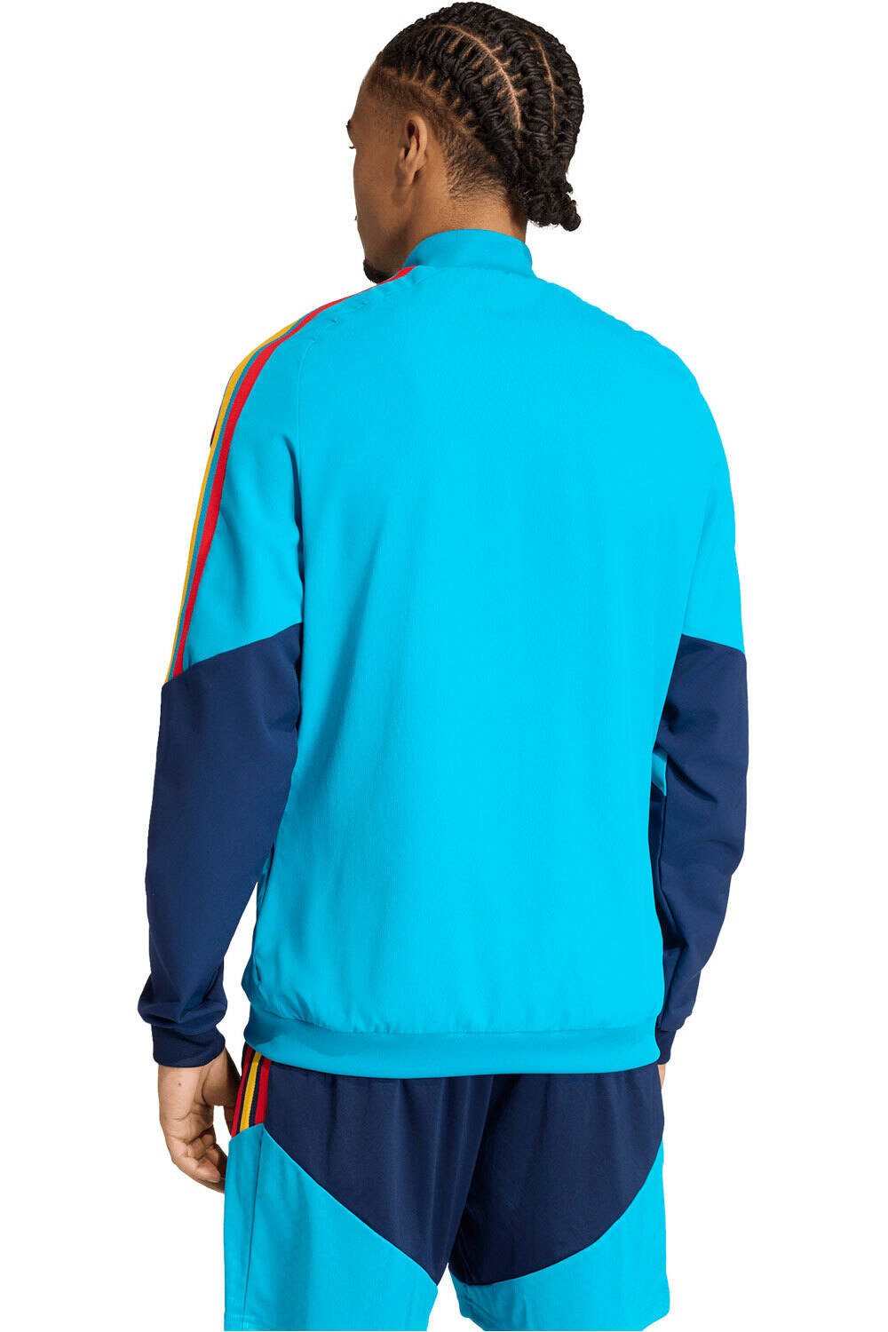 adidas sudadera entrenamiento fútbol ESPAÑA MUNDIAL 2026 AZUL vista trasera