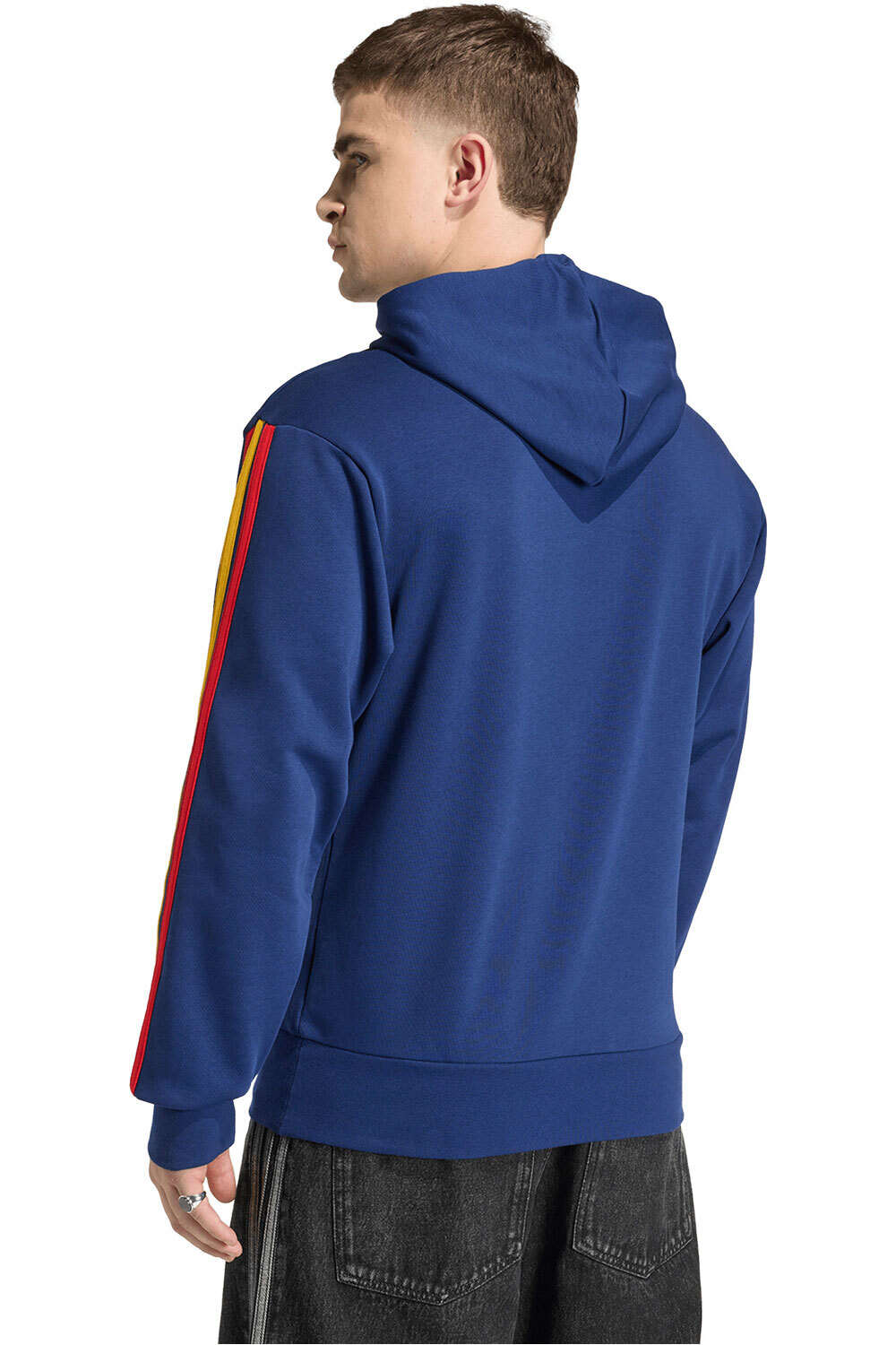 adidas sudadera entrenamiento fútbol ESPAÑA MUNDIAL 2026 DNA AZUL vista trasera